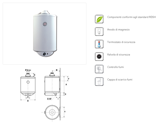 Bandini GAVP Gas Water Heater