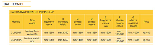 Dolmec carica uva tipo Puglia
