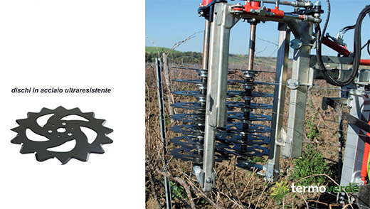 Dolmec PDISC8 Prétailleuse à disques pour vignes